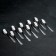 Dessert spoon "Slav", h = 16 cm, thickness 1.2 mm, silver color