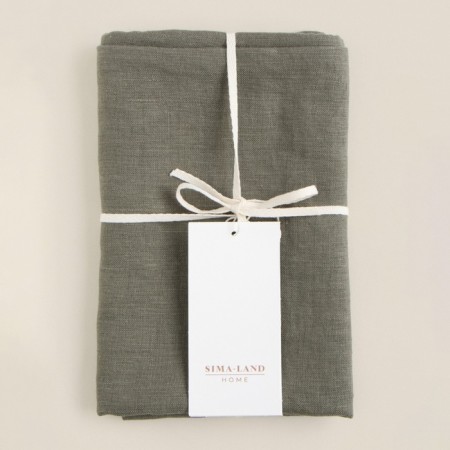 Decorative pillowcase SL Home Linen 40*40 cm, col. Green, 100%linen-11