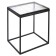 MAYEN FROSTED coffee table, 500 × 410 × 530 mm, black color