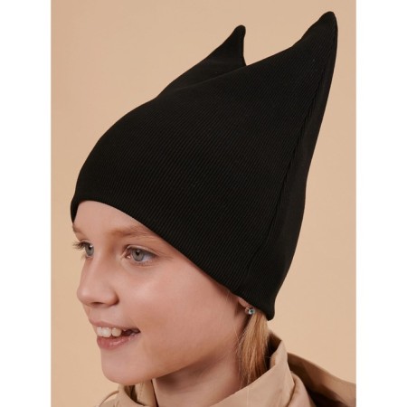 Children's hat, size 53-54, black color-1