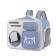 A backpack for carrying cats and dogs, transparent, 40 x 30 x 26 cm, gray-violet