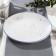 Porcelain plate flat dots nube, d = 20 cm, white color