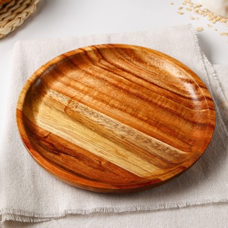 Magistro milk plate, d = 20 cm, acacia-1