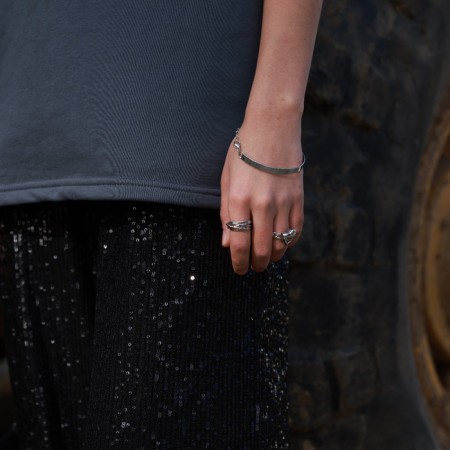 Ring "Trend" thread, color silver, dimensionless-4