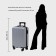 Small suitcase 20 ", code castle, silver color