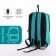 Young youth backpack with a zipper, waterproof, 3 outer pockets, turquoise color