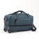 Road bag on wheels, lightning department with an increase, outer pocket, long belt, burgundy color