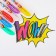 Ballpoint pen with sparkles, 6 colors, princesses