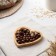 District for serving the share of Striata Heart, 13 × 12.5 × 1.3 cm, bamboo