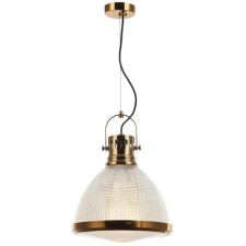 Suspended SHINER 1XE27 40W lamp, size 31x31x4.5-150 cm, bronze color