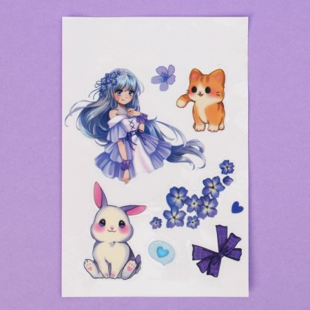 A set of children's cosmetics with stickers "The most tender"-8