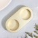 Gypsum Climber from gypsum for two candles oval, 12x6x3cm, gold