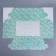 Capcake box, confectionery packaging with a window, 6 cells "Green Pattern", 25 x 17 x 10 cm