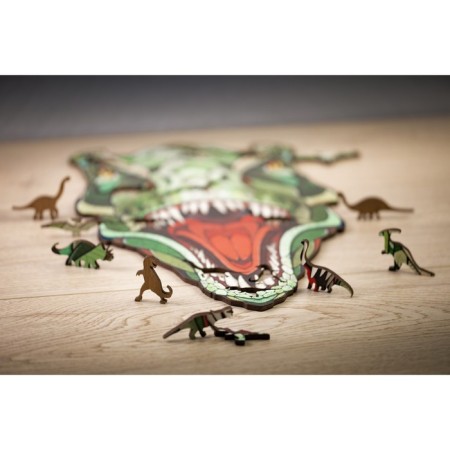 Wooden puzzle, puzzle EWA "Dinosaur T-Rex" 57x35 cm-10