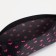 Cosmetic bag with lightning, black/raspberry color