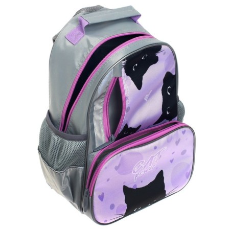 School backpack, 37 x 26 x 13 cm, ergonomic back, calligrata orth "cat"-15