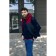 Male ise vest, size 46, blue color, burgundy