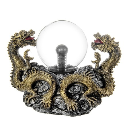 Plasma ball "Dragons" gold 23x12x18 cm Risalux-9