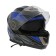 Modular helmet with two visors, size L (59-60), model-BLD-160E, black and blue