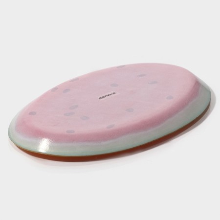 Glass Serving Oval Dolyana "Sweet watermelon", 24.5 × 15 cm, red color-4