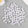 A set of beads "Pearls" d 12 mm, 250 grams, snow -white