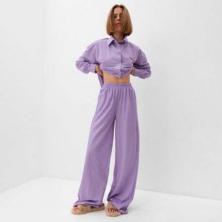 Female set (shirt, trousers) minku lilac color, river 50-4