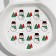 Ceramic “snowmen”, 14 x 20 x 3 cm, white color, white