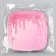 Plate plate disposable square "festive", pink, 16.5x16.5 cm