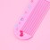 A set with a mirror and the comb “heart”, 12 × 6.1 cm, the color is gentle pink
