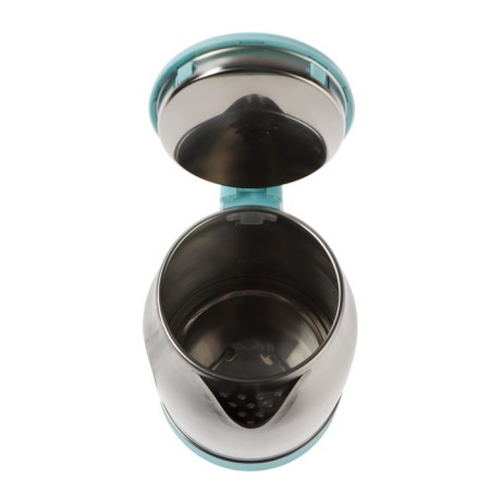 Electric kettle Energy E-202, metal, 1.8 l, 1500 watts, silver-blue-4