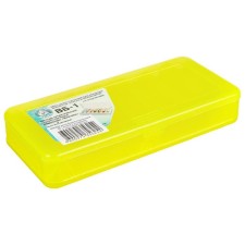 Box for wobblers and balancers VB-1, yellow color, 2-way, 7+7 departments, 190 × 85 × 35 mm