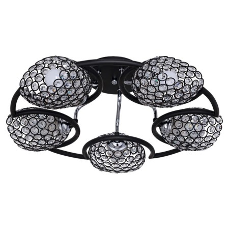 Lamp Ceiling Economy light 33916/5BK+CR BK+CL, 5x60W, E27, 20x52x52 cm, chromium color