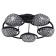 Lamp Ceiling Economy light 33916/5BK+CR BK+CL, 5x60W, E27, 20x52x52 cm, chromium color