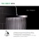 Shower watering can Iddis spahome spa26bpi64, upper, round, d = 260 mm, ABS plastic, black