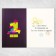 Greet with a garland "On Birthday", 14 x 21 x 0.3 cm