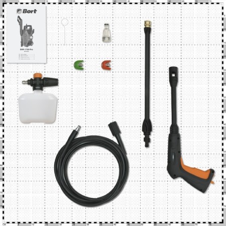 High pressure washing Bort BHR-1700-Pro, 1600 watts, 120 bar, 420 l/h-5