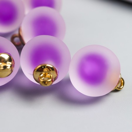 Acrylic Sharl Suspension "Matte Videlet 2.1x1.6 cm