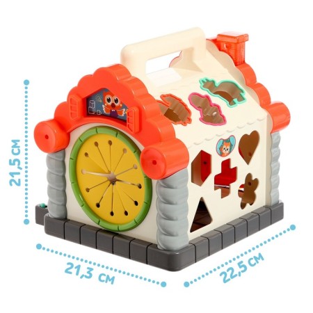 Toy developing logical "house with a pen", light and sound effects, scores, piano, sorter-1