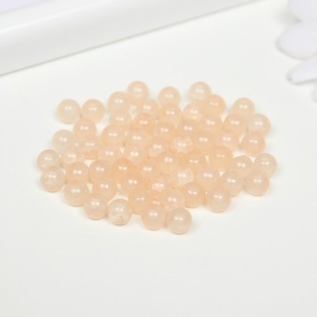 Bead glass "Jade kracle" 6 mm, 59 pcs. cream-1