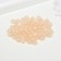 Bead glass "Jade kracle" 6 mm, 59 pcs. cream