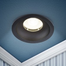 Lamp Built -in era WR4, IP44, 12W, 90x43 mm, black matte color