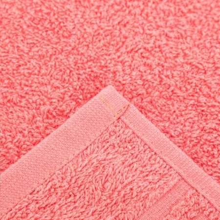 Terry towel with a Greek border 70x140 cm, Sunkist Coral, cotton 100%, 430g/m2-3