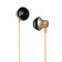 Hoco M18 headphones, wired, inserts, microphone, jack 3.5 mm, 1.2 m, golden