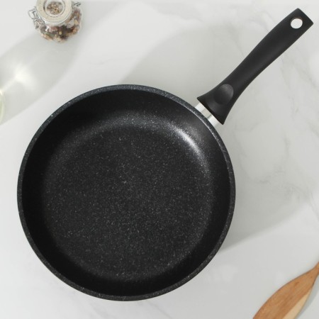 Pan, d = 26 cm, h = 9.5 cm, anti -stick coating, color dark marble-1