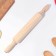 Rockbrush with rotating handles, 30x6 cm, linden
