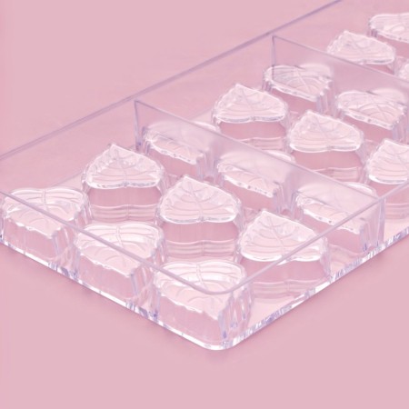 Konfinetta chocolate form “leaflets”, 27.5 × 13.5 × 2.5 cm, 21 cells (4 × 3 × 0.8 cm)-4