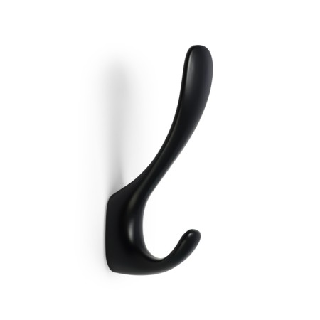 Furniture hook Cappio Heel Light, two -rod, black color