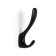 Furniture hook Cappio Heel Light, two -rod, black color