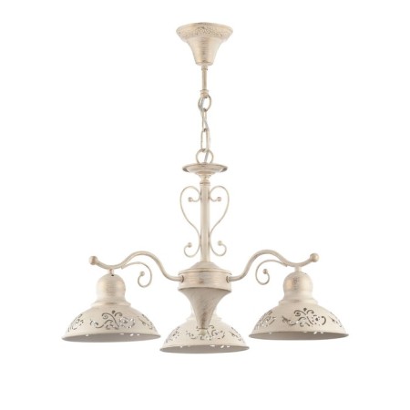 Caustra Freya Fr2566-PL-03-WG Benoit, 570x570x1535 mm, E27, 3x60W, cream color with gold-1