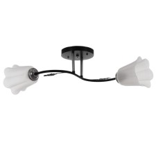 Lily chandelier (flower) 2x15W E27 Model: BR 00253 Black/Transparent